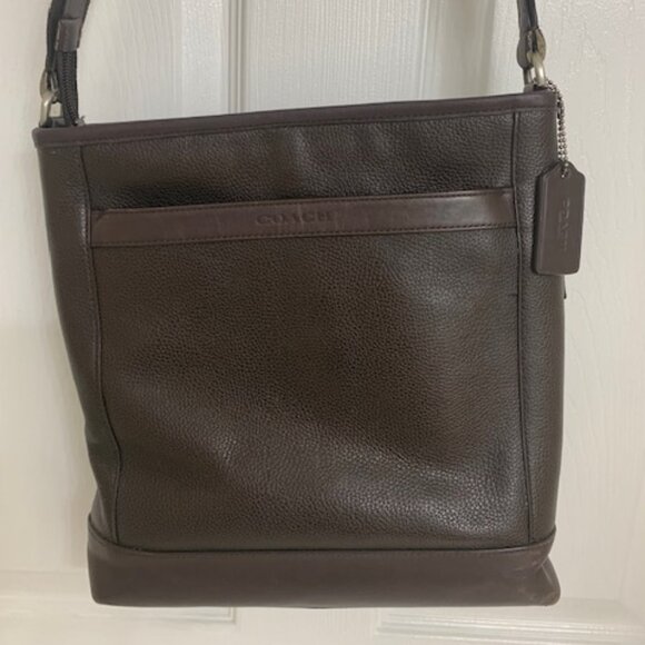 Coach Classic Camden Tech Leather File Messenger Crossbody bag - Picture 1 of 16
